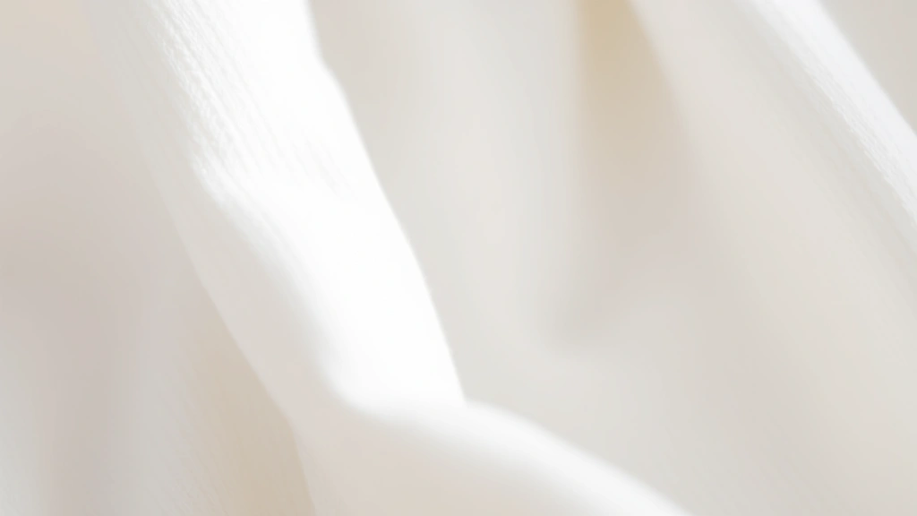 Close-up of soft organic cotton fabric texture with gentle natural lighting, showing the delicate weave suitable for baby clothing