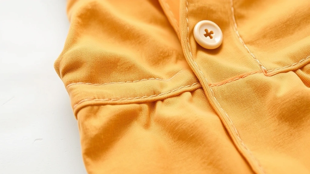 Close-up detail of snap closures and stitching on quality baby romper fabric, showing craftsmanship and construction