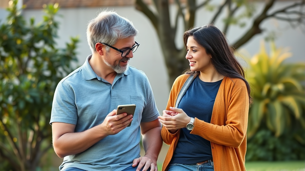 Parent and teenager having meaningful conversation about goals and dreams, supportive family moment, natural lighting, no text no words no letters
